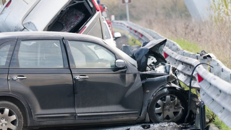 helping a child after a car accident