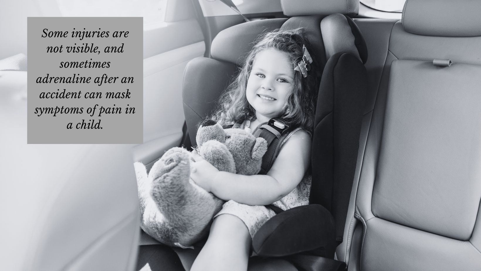 child in a car seat