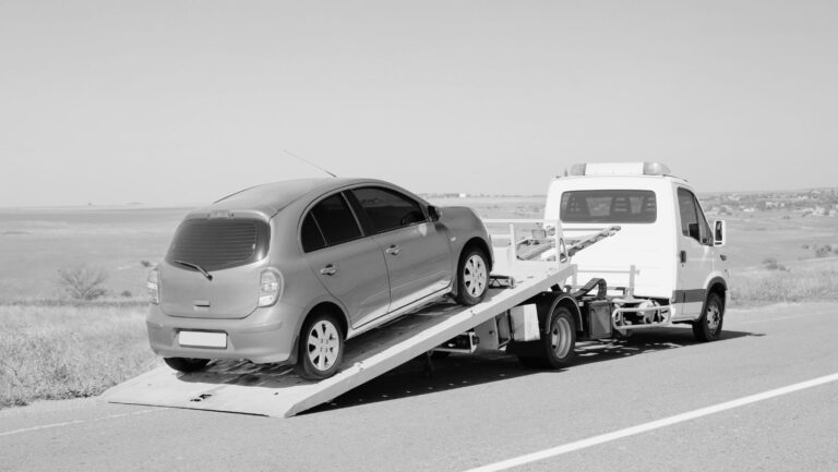 car accident on a country road